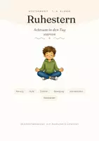 Vorschau - Spiele - Ruhestern – 24 Achtsamkeitskarten für die Volksschule - Deckblatt