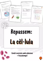 Vista previa - Unidades / Secuencias / Situaciones de Aprendizaje - La cèl·lula – Teoria, vocabulari i exercicis per a ESO - Portada