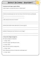 Vorschau - Arbeitsblätter - Sachtexte Sommer – Leseverständnis trainieren Deutsch Klasse 5–6 differenziert - Seite 2