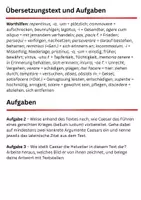 Vorschau - Arbeitsblätter - Latein: Klassenarbeit Caesar (BG I,13/14 vereinfacht - Divico) - Seite 2
