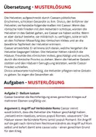 Vorschau - Arbeitsblätter - Latein: Klassenarbeit Caesar (BG I,13/14 vereinfacht - Divico) - Seite 3