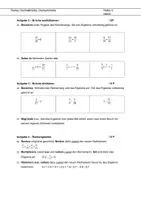 Vorschau - Klassenarbeiten - Mathearbeit Dezimalzahlen und Drehsymmetrie mit Lösungen_Klasse 6 - Seite 1