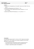 Vorschau - Arbeitsblätter - lineare Funktionen_Test mit Lösungen_Wiederholung Klasse 11 - Seite 1