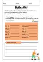 Vorschau - Arbeitsblätter - Gegensätze/ Adjektive in Personenbeschreibungen (Arbeitsblätter, Hilfekarten, Zusatzaufgaben & Lösungen) - Seite 1