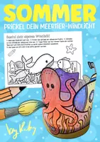 Vorschau - Arbeitsblätter - Unterwasserwelt Windlichter zum Prickeln, Malen & Basteln - Kunst im Sommer - Deckblatt