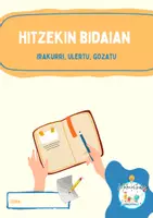 Vista previa - Unidades / Secuencias / Situaciones de Aprendizaje - Irakurketa txostena 3.ziklorako pentsatua - Portada