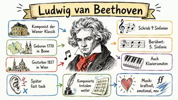Vorschau - Arbeitsblätter - Lernposter + Arbeitsblätter zum Thema "Ludwig van Beethoven" (Lückentext, Hörverstehen) + Lösung & MP3 + Mindmap + Infografiken - Seite 2