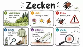 Vorschau - Arbeitsblätter - Lernposter + Arbeitsblätter zum Thema "Zecke" + Lösung & MP3 + Mindmap + Infografik - Seite 2