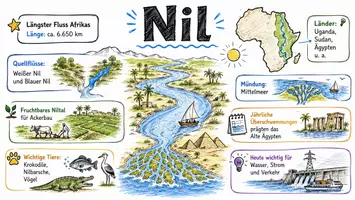Vorschau - Arbeitsblätter - Arbeitsblätter zum Thema "Nil" + Lösung & MP3 + Mindmap + Infografik - Seite 1