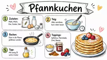 Vorschau - Arbeitsblätter - Lernposter + Arbeitsblätter zum Thema "Pfannkuchen" + Lösung & MP3 + Mindmap + Infografik - Seite 2