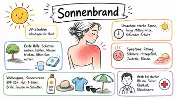 Vorschau - Arbeitsblätter - Lernposter + Arbeitsblatt "Sonnenbrand" + Onlineübung & MP3 + Mindmap + Infografik - Seite 2