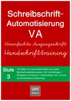 Vorschau - Arbeitsblätter - Schreibschriftautomatisierung in VA - Stufe 3 - Deckblatt