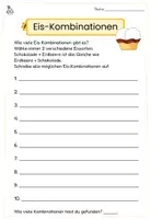 Vorschau - Stationenlernen - Eis – Geld & Kombinatorik (3.+ 4. Klasse) Mathe Lernheft | Differenziertes Arbeitsmaterial | Geldrechnen, Kombinatorik & Logik - Seite 3