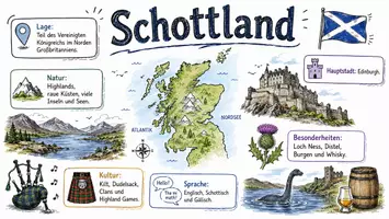 Vorschau - Arbeitsblätter - Lernposter + Arbeitsblätter zum Thema "Schottland" + Lösung & MP3 + Mindmap + Infografik - Seite 2