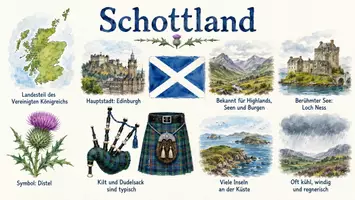 Vorschau - Arbeitsblätter - Arbeitsblatt "Schottland" + Onlineübung & MP3 + Infografik - Seite 2