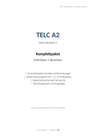 Vorschau - Prüfungsvorbereitung - TELC A2 Komplettpaket – Schreiben + Sprechen | 30+30 Modellaufgaben mit Lösungen | Prüfungsvorbereitung - Deckblatt