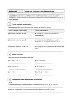 Vorschau - Arbeitsblätter - Materialpaket - Terme und Variablen - Mit Lösungen - Seite 1