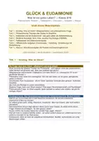 Vorschau - Arbeitsblätter - Glück Eudaimonie Klasse 9/10 | Was ist ein gutes Leben | Aristoteles Epikur Frankl Seligman | Hedonismus Stoizismus Flow PERMA | Erlebnismaschine | Fallbeispiele | Klausur | sofort einsetzbar - Seite 1