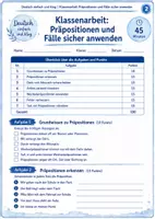 Vorschau - Stundenentwürfe - Deutsch Klassenarbeit: Präpositionen und Fälle sicher anwenden - Seite 2