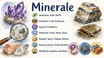 Vorschau - Arbeitsblätter - Arbeitsblatt "Minerale" + Onlineübung & MP3 + Infografik - Seite 2