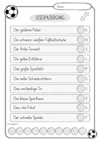 Vorschau - Arbeitsblätter - Fußball - Lesespaziergang - Klasse 1/2 - WM 2026 - Seite 3