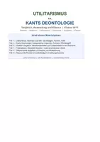 Vorschau - Arbeitsblätter - Utilitarismus vs. Kant Klasse 10/11 | Bentham Mill kategorischer Imperativ | Konsequentialismus Deontologie | Vergleich Fallanalysen Trolley-Problem | Klausur, Erwartungshorizont | sofort einsetzbar - Seite 1