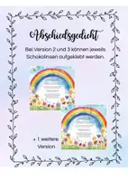 Vorschau - Anderer Materialtyp - Abschiedsgedicht Klasse - Deckblatt