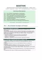Vorschau - Arbeitsblätter - Bioethik Gentechnik Klonen Schwangerschaftsabbruch Klasse 10–12 | CRISPR Designerbaby PID Keimbahneingriff | vier Prinzipien Beauchamp Kant Jonas Thomson | Pro Contra | Dilemmas | Klassenarbeit | sofort einsetzbar - Deckblatt