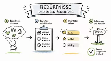 Vorschau - Arbeitsblätter - Lernposter + Arbeitsblatt "Bedürfnisse und deren Bewertung" + interaktive Lösung & MP3 + Mindmap + Infografik - Seite 2