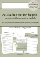Vorschau - Arbeitsblätter - Aus Stärken werden Regeln - komplette Unterrichtseinheit für ein postives Klassenklima - Deckblatt