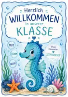 Vorschau - Arbeitsblätter - Klassentier: Seepferdchenklasse Komplettpaket - Deckblatt