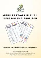 Vorschau - Spiele - 🎲 Das Ruck-Zuck-Geburtstagsritual für die Grundschule! - Deckblatt