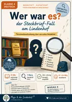 Vorschau - Arbeitsblätter - Personenbeschreibung schreiben Klasse 4 – Detektiv-Werkstatt mit Steckbrief, Wortschatz & Lösungen - Deckblatt
