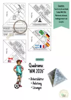 Vorschau - Interaktives Material - Quadrama „WM 2026“ (WM-Favoriten, WM-Profiwissen, Die Stars, Rekord-WM) - Deckblatt