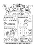 Vorschau - Arbeitsblätter - RÖMISCHE ZAHLEN-MATHE-GRUNDSCHULE-qlixu - Seite 1