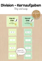 Vorschau - Spiele - Division / Einsdurcheins Kernaufgaben - Stop and Swap (2x) - Deckblatt