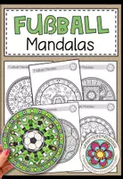 Vorschau - Mal- und Bastelvorlagen - FUßBALL - Mandalas (5 Malvorlagen) - Deckblatt