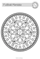 Vorschau - Mal- und Bastelvorlagen - FUßBALL - Mandalas (5 Malvorlagen) - Seite 2
