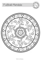 Vorschau - Mal- und Bastelvorlagen - FUßBALL - Mandalas (5 Malvorlagen) - Seite 3