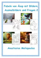 Vorschau - Arbeitsblätter - Fabeln von Äsop mit Bildern, Ausmalbildern und Fragen (Teil 2) - Deckblatt