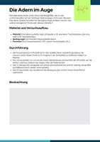 Vorschau - Arbeitsblätter - Materialpaket: Versuche zum Auge - Seite 1