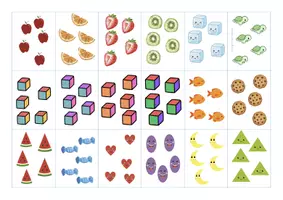 Aperçu - Jeux - Cartes quantités objets 1 à 6 à trier - Page 3