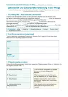 Vorschau - Arbeitsblätter - Lebensweltorientierung in der Pflege - Deckblatt