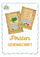 Voorbeeld - Thema piraten - geheimschrift lightpad - Voorblad