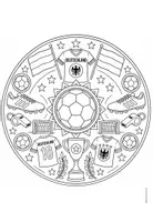 Vorschau - Mal- und Bastelvorlagen - Mandalas zur Fußball WM 2026 - Seite 1