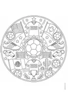 Vorschau - Mal- und Bastelvorlagen - Mandalas zur Fußball WM 2026 - Seite 2