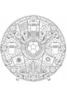 Vorschau - Mal- und Bastelvorlagen - Mandalas zur Fußball WM 2026 - Seite 3