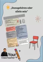 Vorschau - Anderer Materialtyp - Dazugehören oder allein sein– Förderung von Empathie und Klassengemeinschaft - Deckblatt