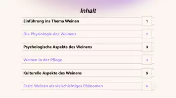 Vorschau - Präsentationen/Tafelbilder - Das Phänomen Weinen Mehr als nur Tränen - Seite 1