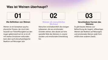 Vorschau - Präsentationen/Tafelbilder - Das Phänomen Weinen Mehr als nur Tränen - Seite 3